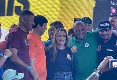 Evento confirmou apoio de MDB a Celina Leão -  (crédito: Davi Cruz/CB/DA Press) -Evento confirmou apoio de MDB a Celina Leão -  (crédito: Davi Cruz/CB/DA Press)