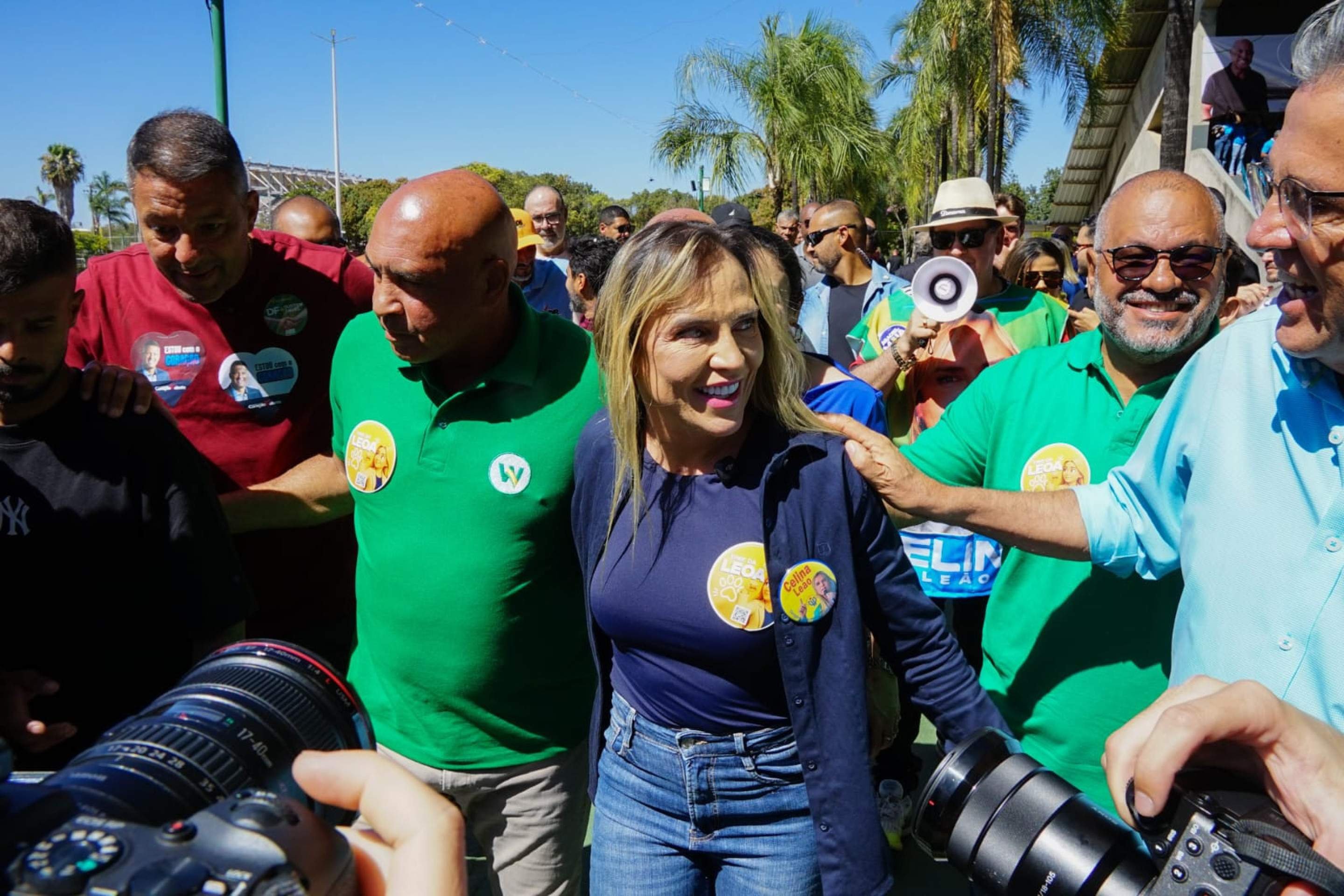 Celina Le&atilde;o durante conven&ccedil;&atilde;o partid&aacute;ria do MDB-DF