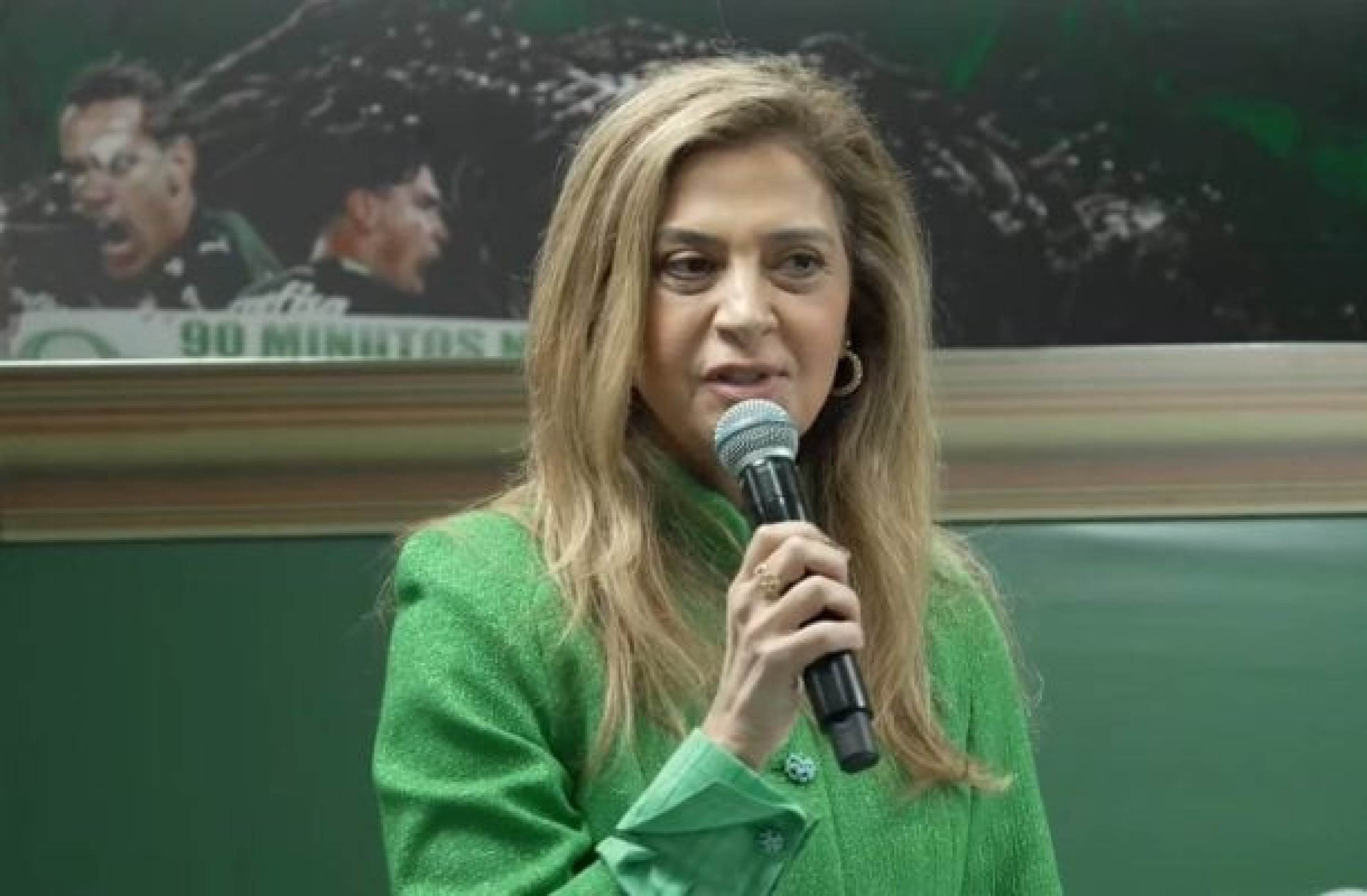 Leila reage à nota do Flamengo sobre o Palmeiras: 