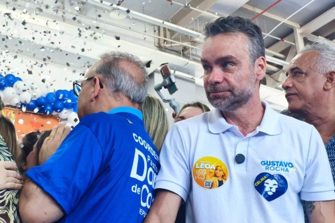 Candidato a vice-governador do DF, Gustavo Rocha durante convenção do União Progressista - (crédito: Luiz Fellipe Alves/CB/DA Press) Candidato a vice-governador do DF, Gustavo Rocha durante convenção do União Progressista - (crédito: Luiz Fellipe Alves/CB/DA Press)