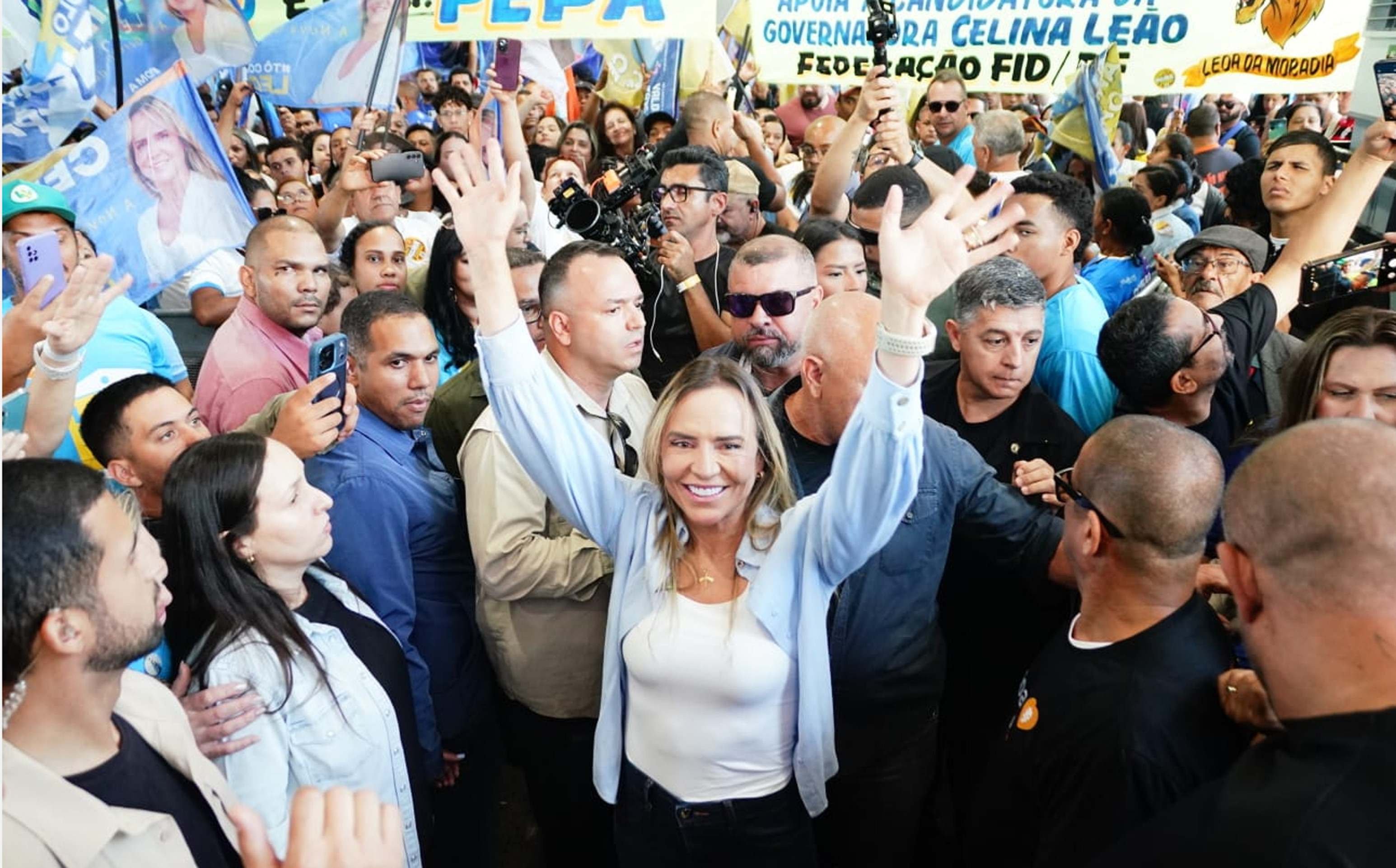 Oficialmente na disputa, Celina Leão promete investimentos na saúde e programas sociais
