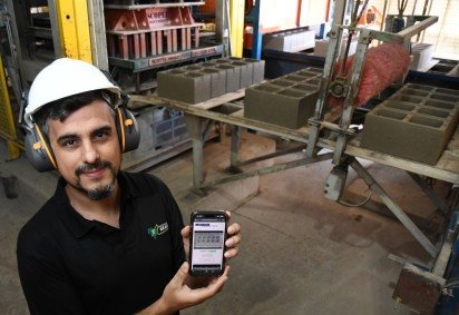  S&oacute;cio da Pr&eacute;-moldados Brasil, Marcelo Leite fundou uma startup para reduzir desperd&iacute;cio de insumos, garantindo uma economia di&aacute;ria de R$ 1.800
 -  (crédito:  Marcelo Ferreira/CB/D.A Press)