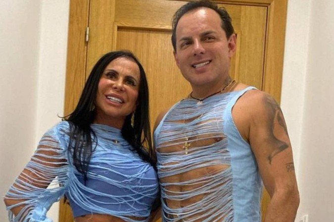 Marido de Gretchen passa por lipoaspiração e resultado impressiona - (crédito: Reprodução/Instagram) Marido de Gretchen passa por lipoaspiração e resultado impressiona - (crédito: Reprodução/Instagram)