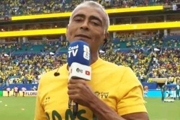 Romário durante seu trabalho na Copa do Mundo pela emissora - (crédito: Foto: Reprodução do Youtube Canal CazéTV) Romário durante seu trabalho na Copa do Mundo pela emissora - (crédito: Foto: Reprodução do Youtube Canal CazéTV)