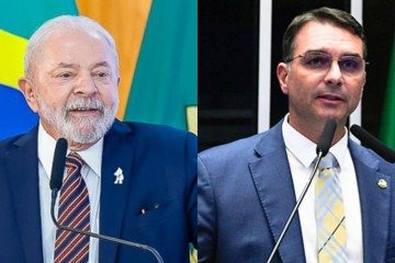 Petista contará com o maior tempo de TV — cerca de 5 minutos e 30 segundos — por compor a federação Brasil da Esperança, composto pelo PT, PCdoB e PV. Isolado no PL, filho de Jair Bolsonaro terá 4 minutos e 20 segundos - (crédito: Ricardo Stuckert/PR/Jefferson Rudy/Agência Senado) Petista contará com o maior tempo de TV — cerca de 5 minutos e 30 segundos — por compor a federação Brasil da Esperança, composto pelo PT, PCdoB e PV. Isolado no PL, filho de Jair Bolsonaro terá 4 minutos e 20 segundos - (crédito: Ricardo Stuckert/PR/Jefferson Rudy/Agência Senado)