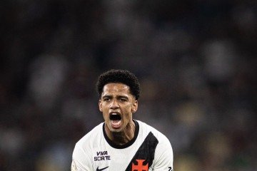 Com os dois gols marcados, Brenner chegou a cinco em 2026 pelo Vasco - (crédito: Matheus Lima/Vasco) Com os dois gols marcados, Brenner chegou a cinco em 2026 pelo Vasco - (crédito: Matheus Lima/Vasco)