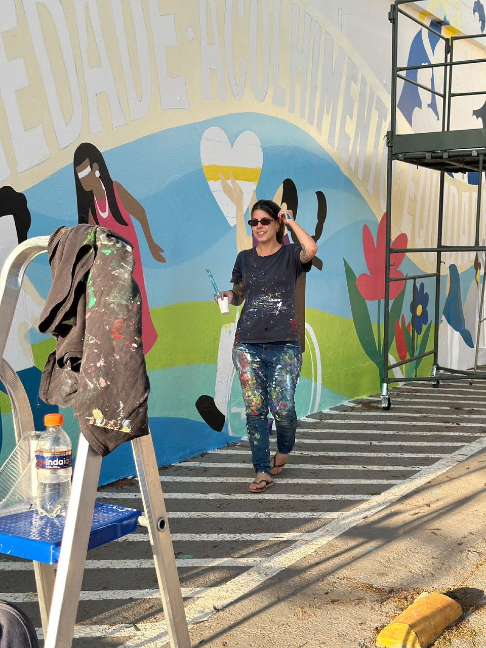 Mural C&iacute;vico, doado pelo Sindilegis ao Senado Federal e realizado pela artista brasiliense Nat&aacute;lia Carneiro. 
