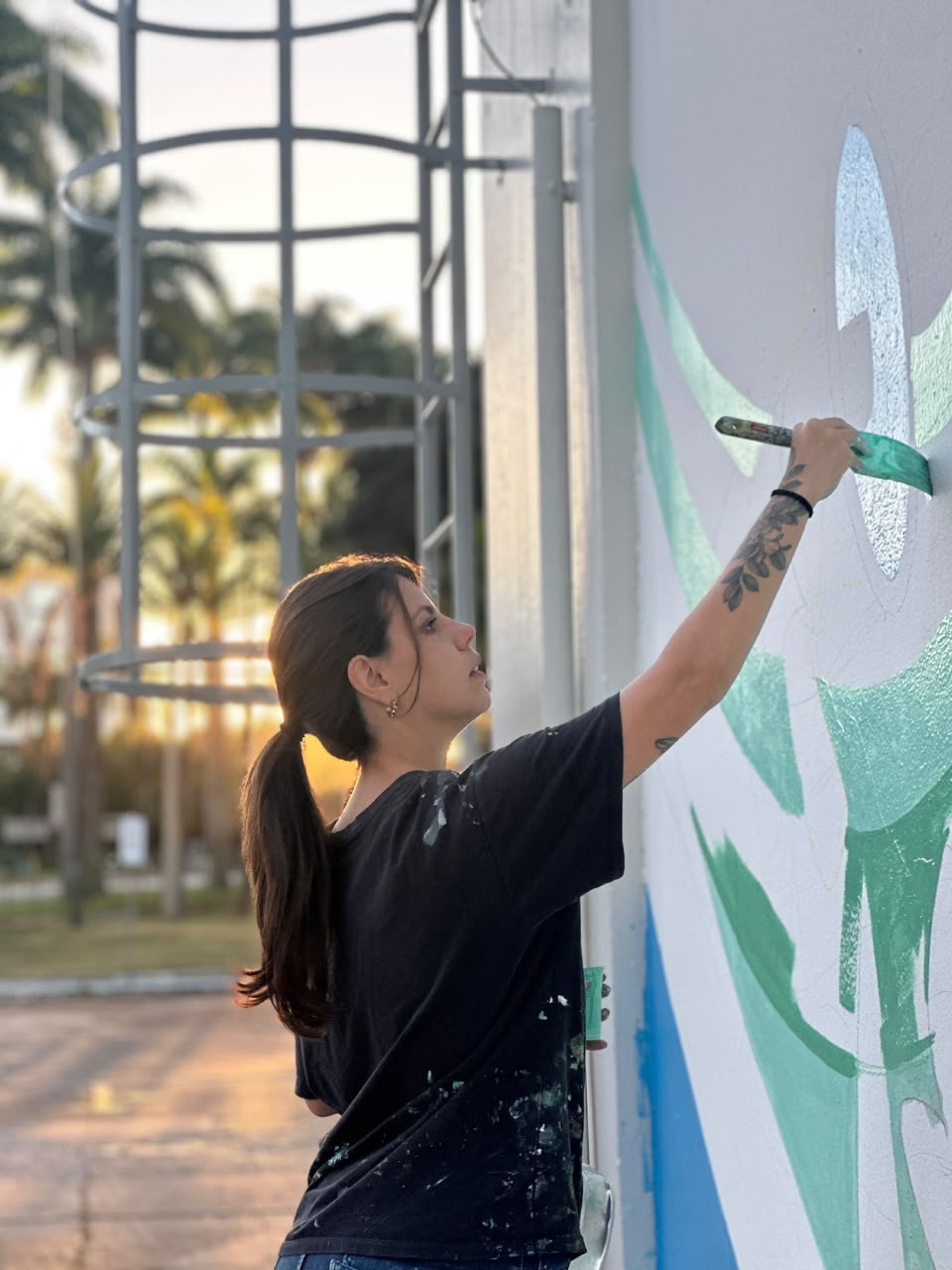 Mural C&iacute;vico, doado pelo Sindilegis ao Senado Federal e realizado pela artista brasiliense Nat&aacute;lia Carneiro. 