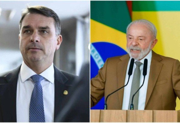 Flávio Bolsonaro e Lula -  (crédito: Andressa Anholete/Agência Senado e Ricardo Stuckert / PR)