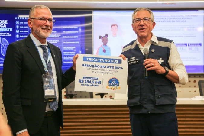 Medicamento promete reduzir 85% das internações por fibrose cística
- (crédito: SBPT) Medicamento promete reduzir 85% das internações por fibrose cística
- (crédito: SBPT)