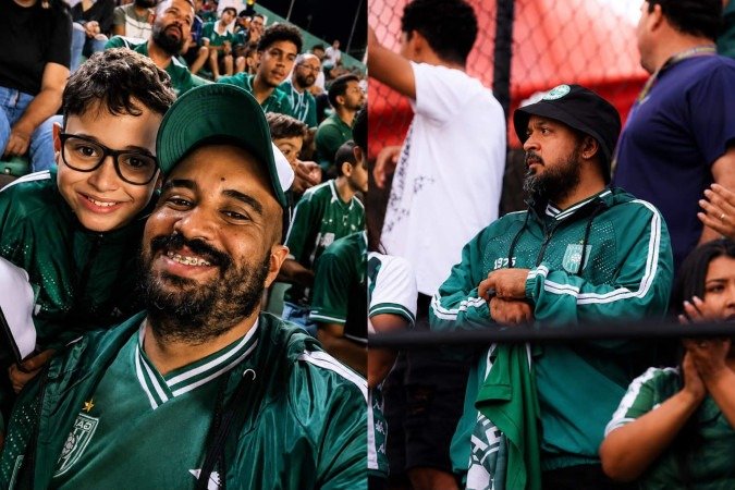 Gil Alves (E) e Rômulo Lopes assistirão àquele que pode ser o penúltimo passo do Gama rumo ao acesso - (crédito: Arquivo pessoal) Gil Alves (E) e Rômulo Lopes assistirão àquele que pode ser o penúltimo passo do Gama rumo ao acesso - (crédito: Arquivo pessoal)