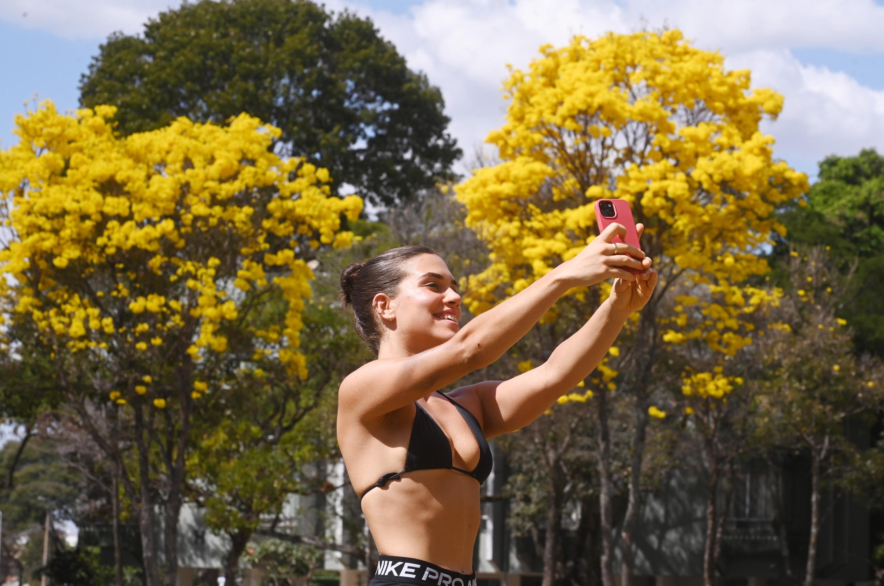 Pietra Mayrink n&atilde;o perde a oportunidade do click