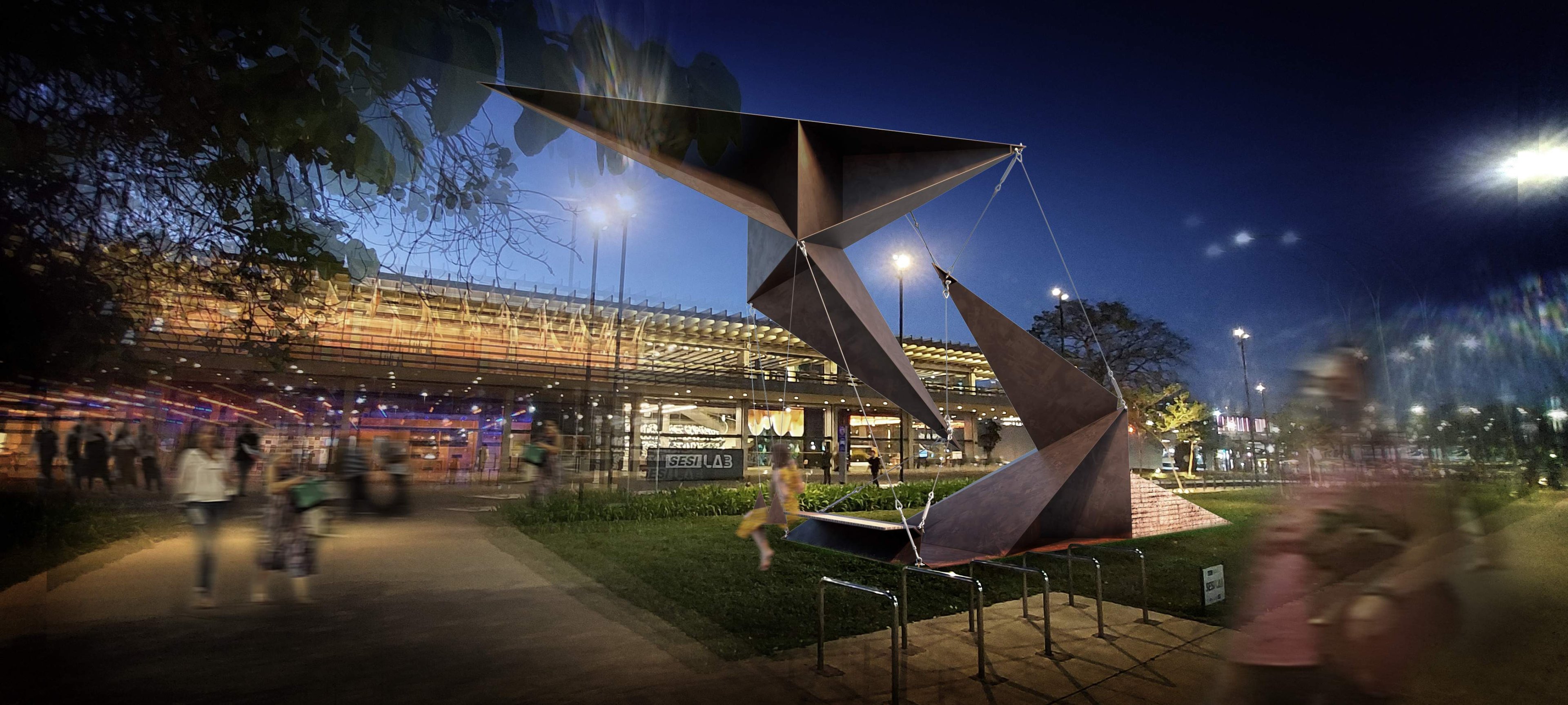Escultura de sete toneladas será instalada em frente ao SESI Lab 