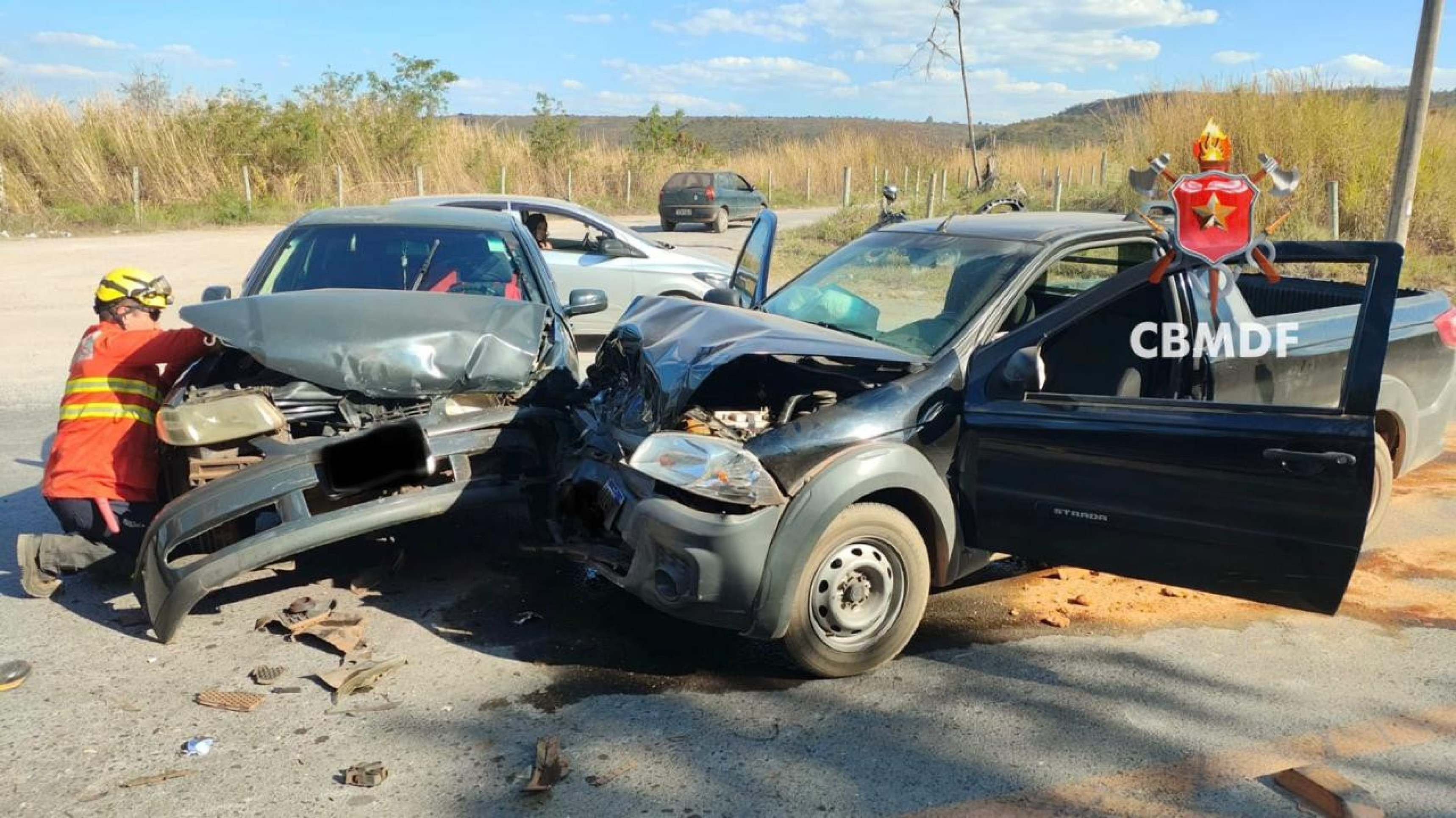 Duas v&iacute;timas foram encaminhadas ao hospital ap&oacute;s colis&atilde;o na Fercal