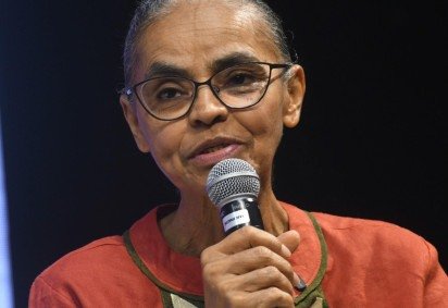 Marina Silva (Rede) critica a posi&ccedil;&atilde;o de Tarc&iacute;sio de Freitas sobre o tarifa&ccedil;o imposto pelos Estados Unidos ao Brasil -  (crédito:  Ed Alves/CB/D.A.Press)