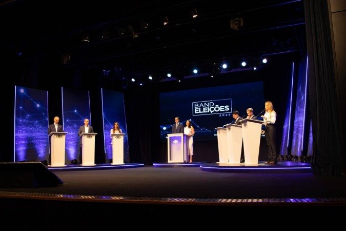 Eleições 2026: Debate dos candidatos ao GDF na TV Band, no Sesc de Ceilândia - (crédito: Mariana Campos/CB/D.A Press) Eleições 2026: Debate dos candidatos ao GDF na TV Band, no Sesc de Ceilândia - (crédito: Mariana Campos/CB/D.A Press)