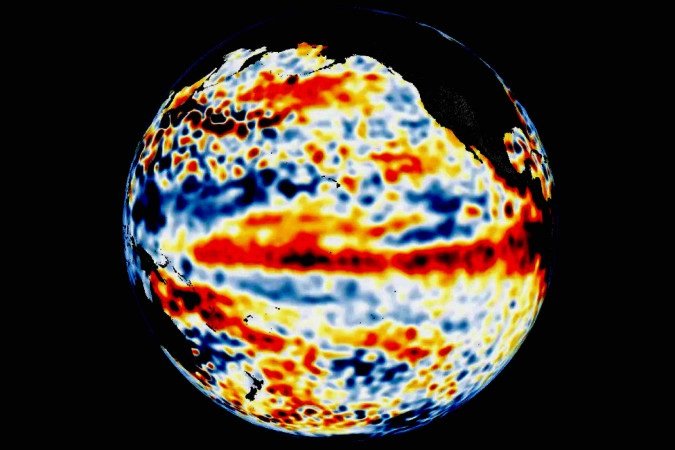O fenômeno registrado no planeta provoca chuvas excessivas, enchentes, secas severas e falta de água - (crédito: Reprodução/NASA) O fenômeno registrado no planeta provoca chuvas excessivas, enchentes, secas severas e falta de água - (crédito: Reprodução/NASA)