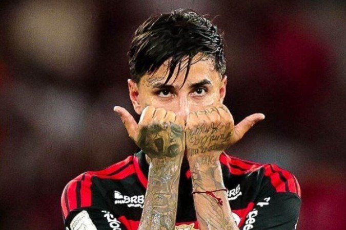 Pulgar marcou um golaço que abriu o placar para o Flamengo - (crédito: Foto: Gilvan de Souza / Flamengo) Pulgar marcou um golaço que abriu o placar para o Flamengo - (crédito: Foto: Gilvan de Souza / Flamengo)