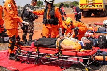 O simulado busca preparar órgãos públicos, empresa e comunidade para uma resposta mais rápida e coordenada diante de eventuais ocorrências de emergênica reais  -  (crédito: Divulgação)