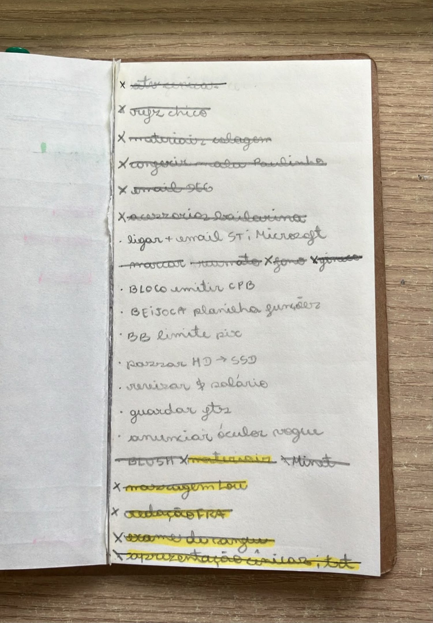 O m&eacute;todo principal de organiza&ccedil;&atilde;o de Gabriela de Mello &eacute; digital, mas ela tamb&eacute;m utiliza um caderno para facilitar 
