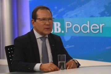 Nelson de Souza, presidente do BRB, comenta expectativas para reuni&atilde;o com Fundo Garantidor de Cr&eacute;ditos (FGC) sobre empr&eacute;stimo ao banco, no Supremo Tribunal Federal (STF), nesta quinta-feira (13/8) -  (crédito:  Marcelo Ferreira/CB/D.A Press)
