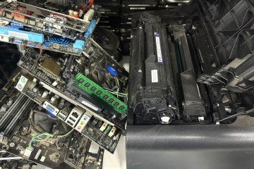 A campanha do IGG e Zero Impacto combate o lixo eletrônico, promovendo a destinação correta de componentes como placas-mãe e toners - (crédito: Divulgação) A campanha do IGG e Zero Impacto combate o lixo eletrônico, promovendo a destinação correta de componentes como placas-mãe e toners - (crédito: Divulgação)