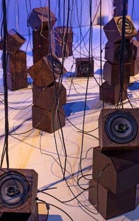 A mostra Selva Elétrica, da artista Vivian Caccuri, convida o público a uma experiência sonora imersiva na CAIXA Cultural Brasília - (crédito: Edouard Fraipont) A mostra Selva Elétrica, da artista Vivian Caccuri, convida o público a uma experiência sonora imersiva na CAIXA Cultural Brasília - (crédito: Edouard Fraipont)