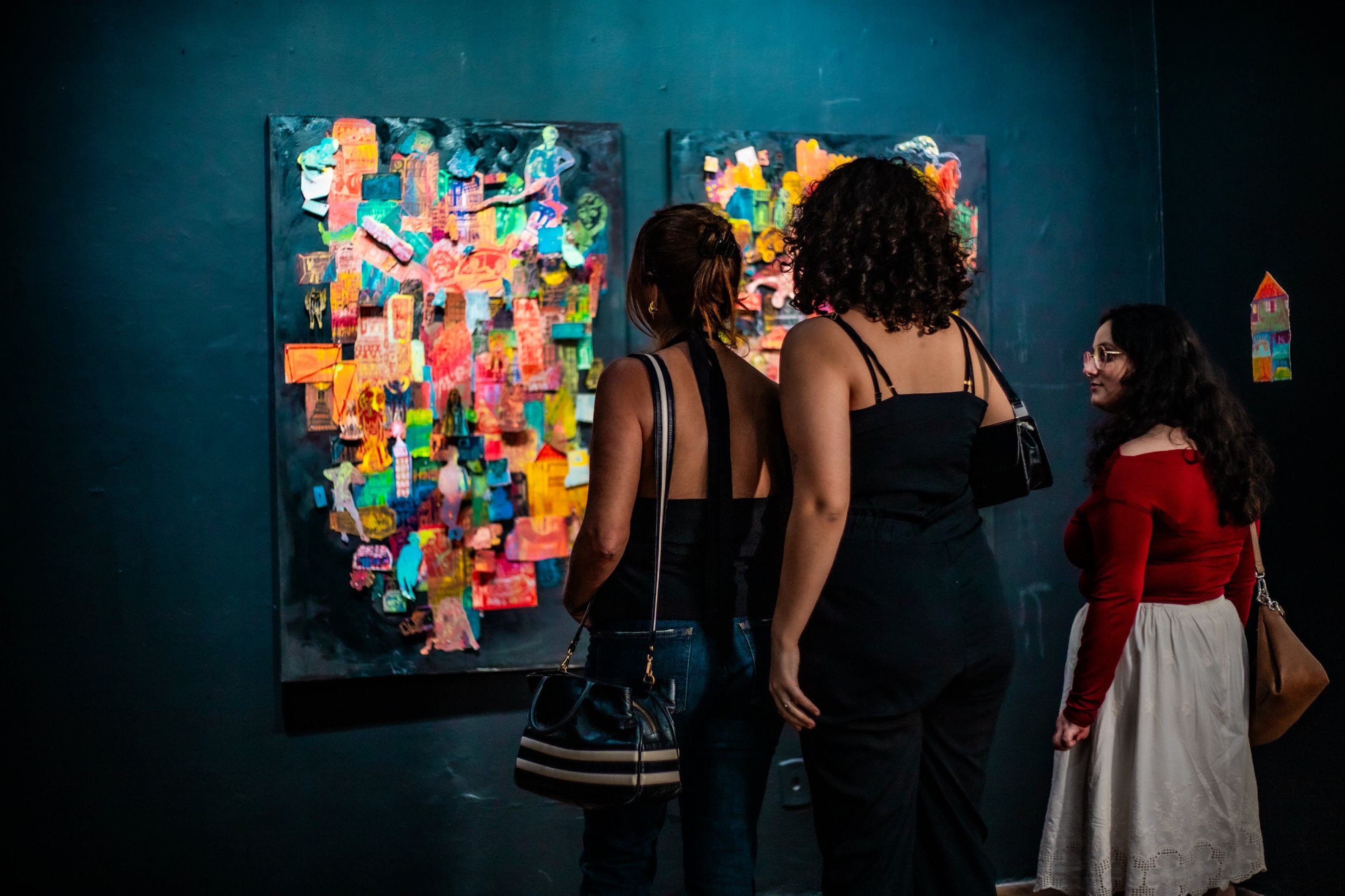 Exposi&ccedil;&atilde;o No furor da tua v&iacute;scera, de Manu Dib