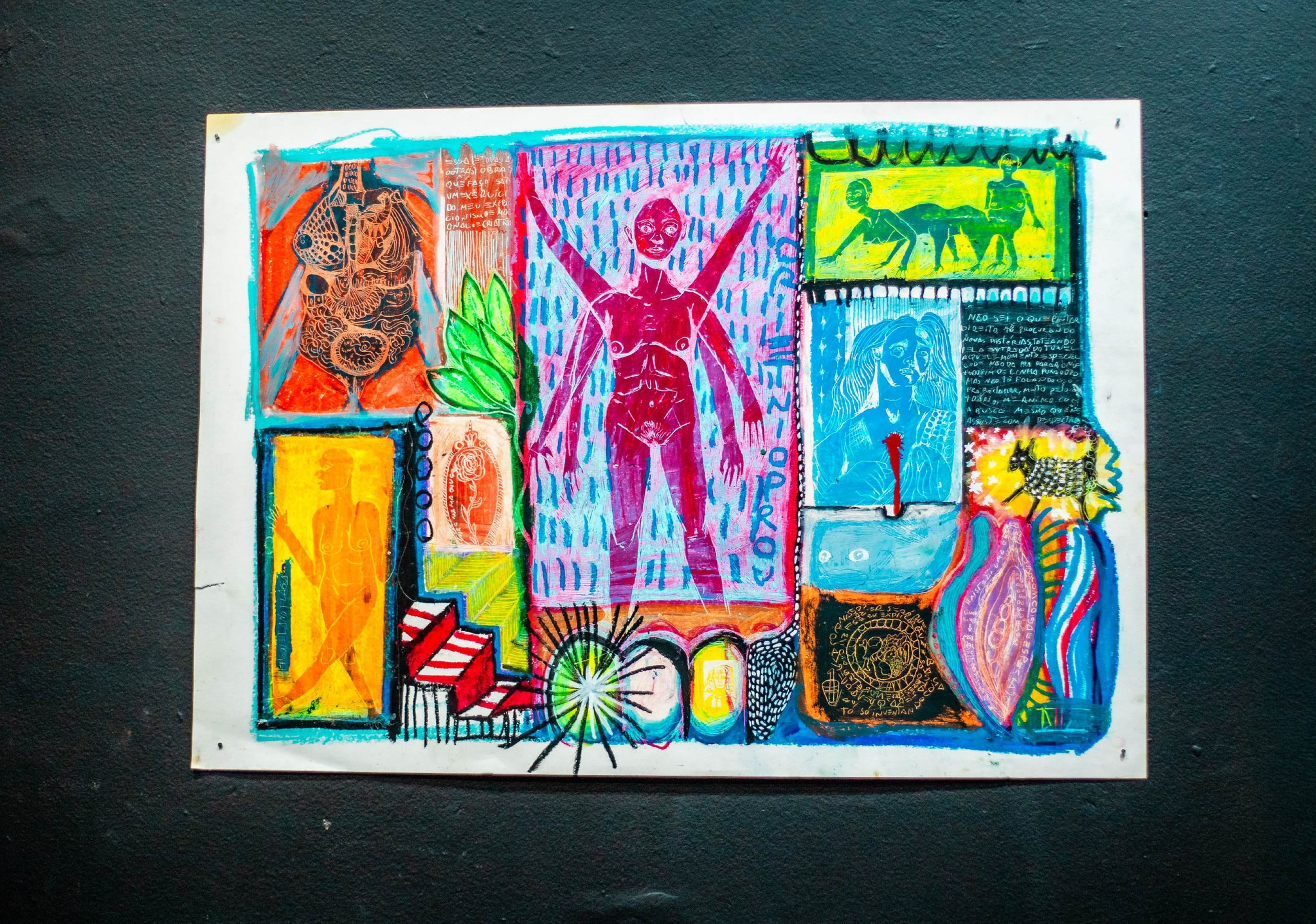 Exposi&ccedil;&atilde;o No furor da tua v&iacute;scera, de Manu Dib