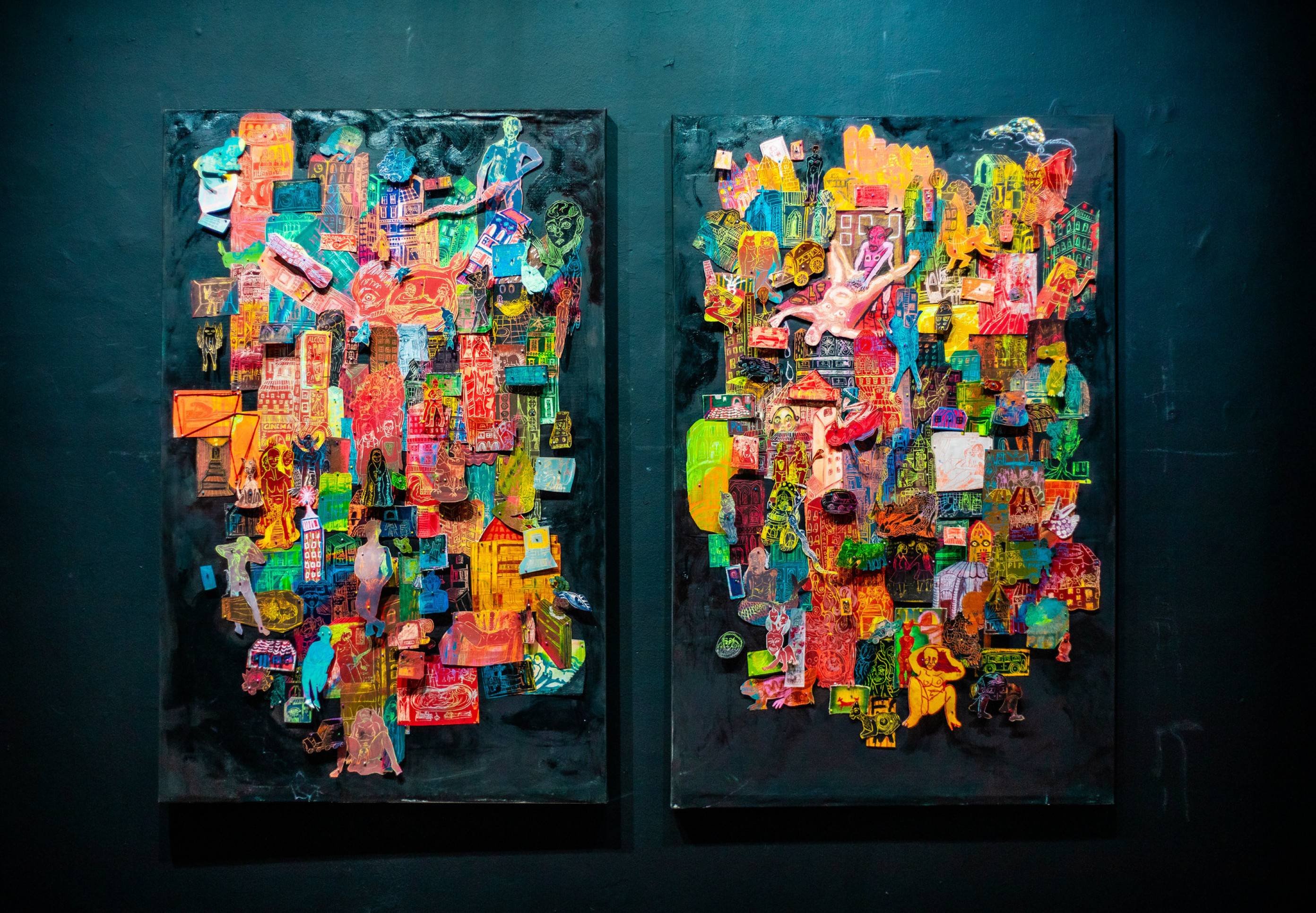 Exposi&ccedil;&atilde;o No furor da tua v&iacute;scera, de Manu Dib
