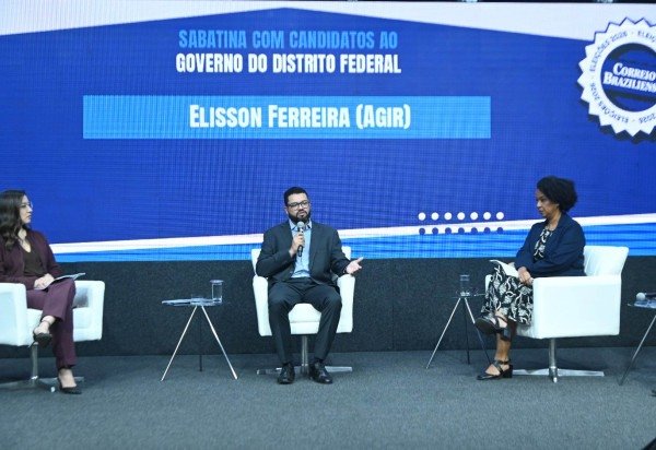 Elisson Ferreira na sabatina do Correio -  (crédito: Ed Alves/CB/D.A Press)
