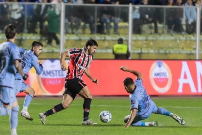Bolívar e São Paulo ficam no empate pelas oitavas de final da Sul-Americana - (crédito: Foto: Divulgação / Conmebol) Bolívar e São Paulo ficam no empate pelas oitavas de final da Sul-Americana - (crédito: Foto: Divulgação / Conmebol)