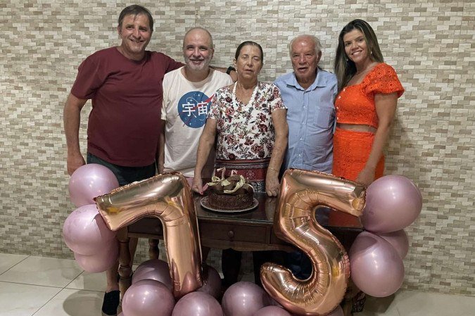 Professor Rogério Antônio de Lima com a família