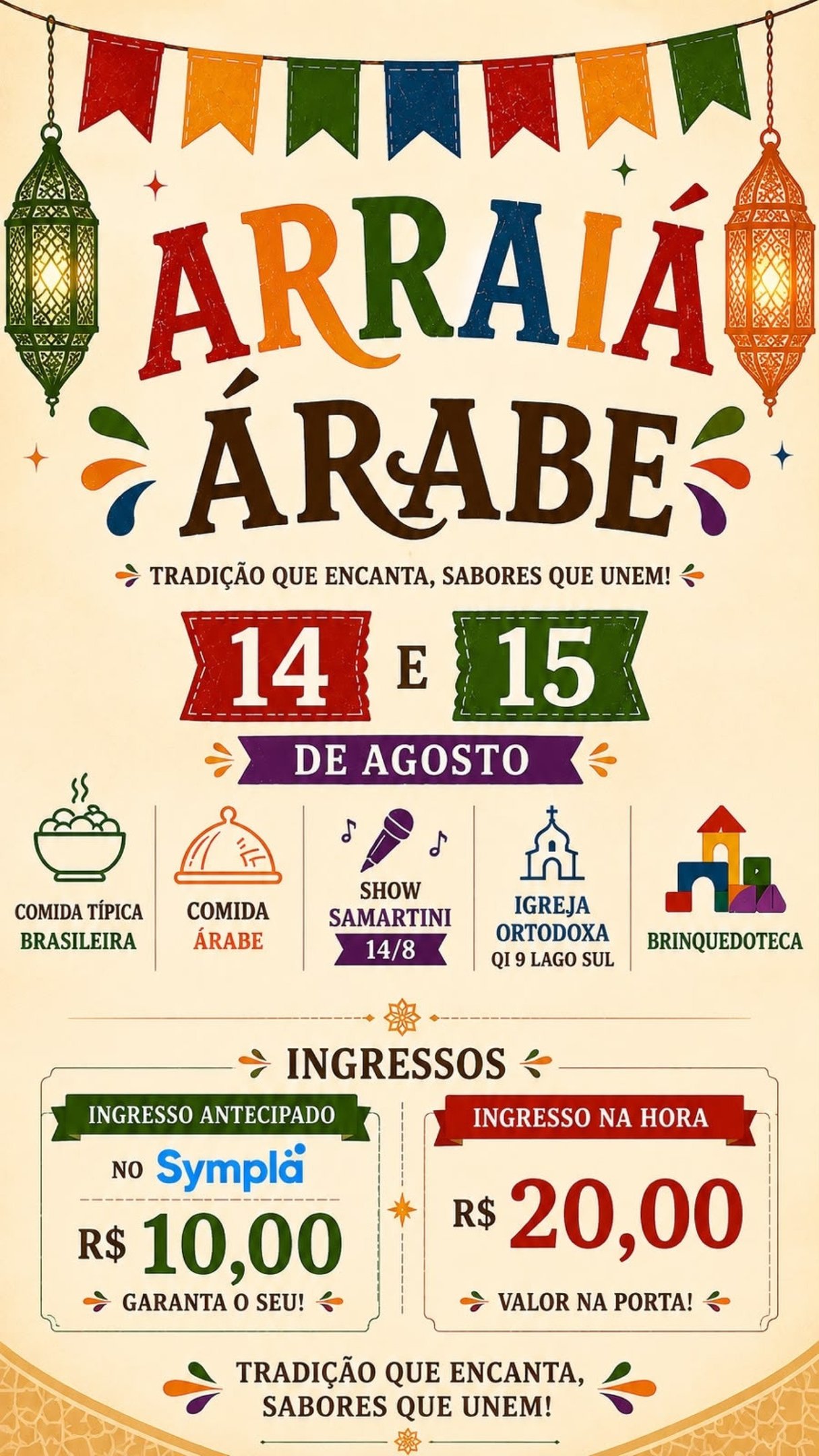Panfleto do 6&ordm; Arrai&aacute; &Aacute;rabe