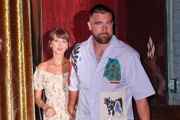 Travis Kelce faz primeiras revelações sobre casamento com Taylor Swift: 'Melhor noite da minha vida' - (crédito: Icon Sportswire via Getty Images) Travis Kelce faz primeiras revelações sobre casamento com Taylor Swift: 'Melhor noite da minha vida' - (crédito: Icon Sportswire via Getty Images)