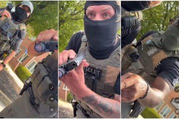 Agente do ICE intimida e aponta arma para mulher nos EUA - (crédito: Reprodução/Redes Sociais) Agente do ICE intimida e aponta arma para mulher nos EUA - (crédito: Reprodução/Redes Sociais)