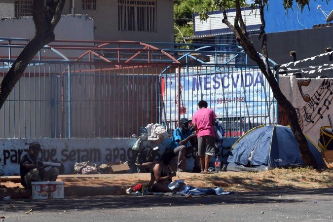 Moradores relatam brigas recorrentes entre pessoas em situação de rua na QNN 03 - (crédito: Marcelo Ferreira/CB/D.A Press) Moradores relatam brigas recorrentes entre pessoas em situação de rua na QNN 03 - (crédito: Marcelo Ferreira/CB/D.A Press)