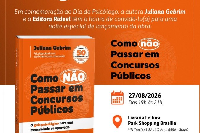 Para especialista autossabotagem e medo do fracasso comprometem o desempenho de candidatos preparados -  (crédito: Divulgação )