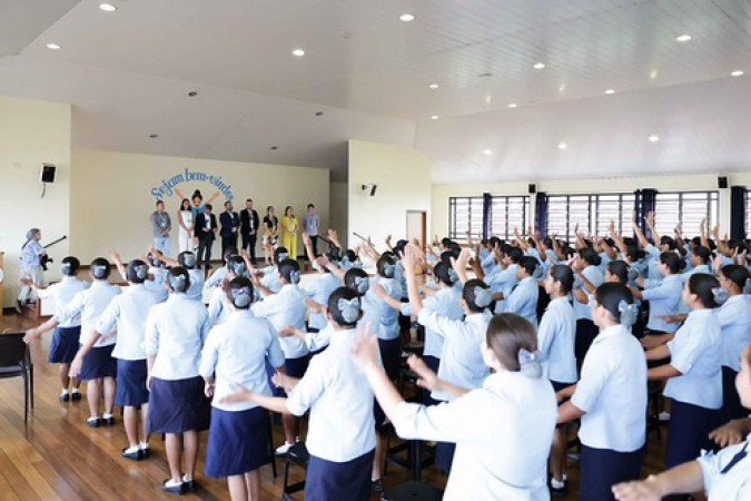 Inauguração do laboratório com a Schneider Eletric  na Escola Vila das Crianc?as -  (crédito: Victor Hugo Pessoa)