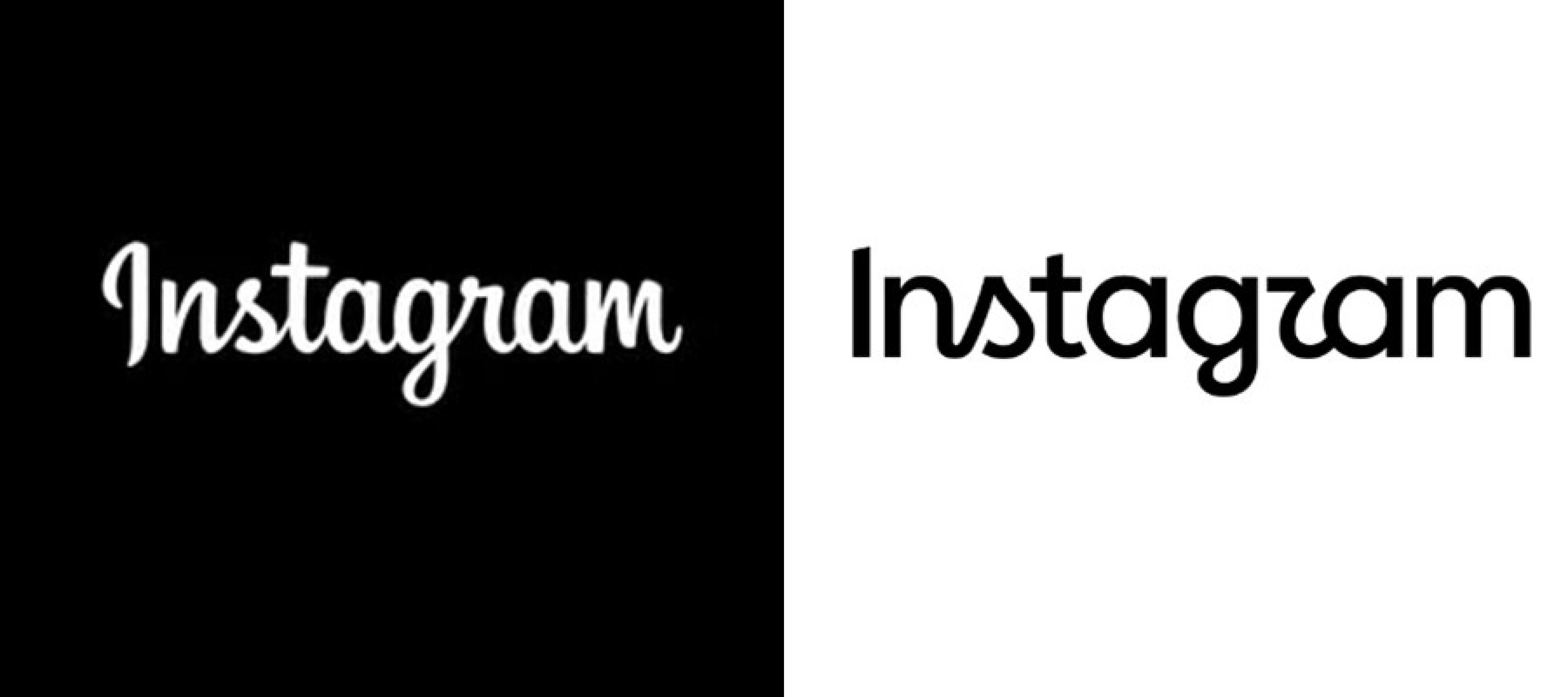 Antes e depois da identidade visual do Instagram. Essa &eacute; a primeira mudan&ccedil;a em quase uma d&eacute;cada
