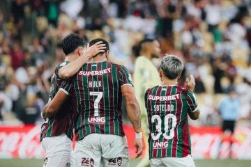 Hulk fez o primeiro gol do Fluminense na vitória por 3 a 2 sobre o Palmeiras, neste sábado (15) - (crédito: Foto: Lucas Merçon / Fluminense) Hulk fez o primeiro gol do Fluminense na vitória por 3 a 2 sobre o Palmeiras, neste sábado (15) - (crédito: Foto: Lucas Merçon / Fluminense)