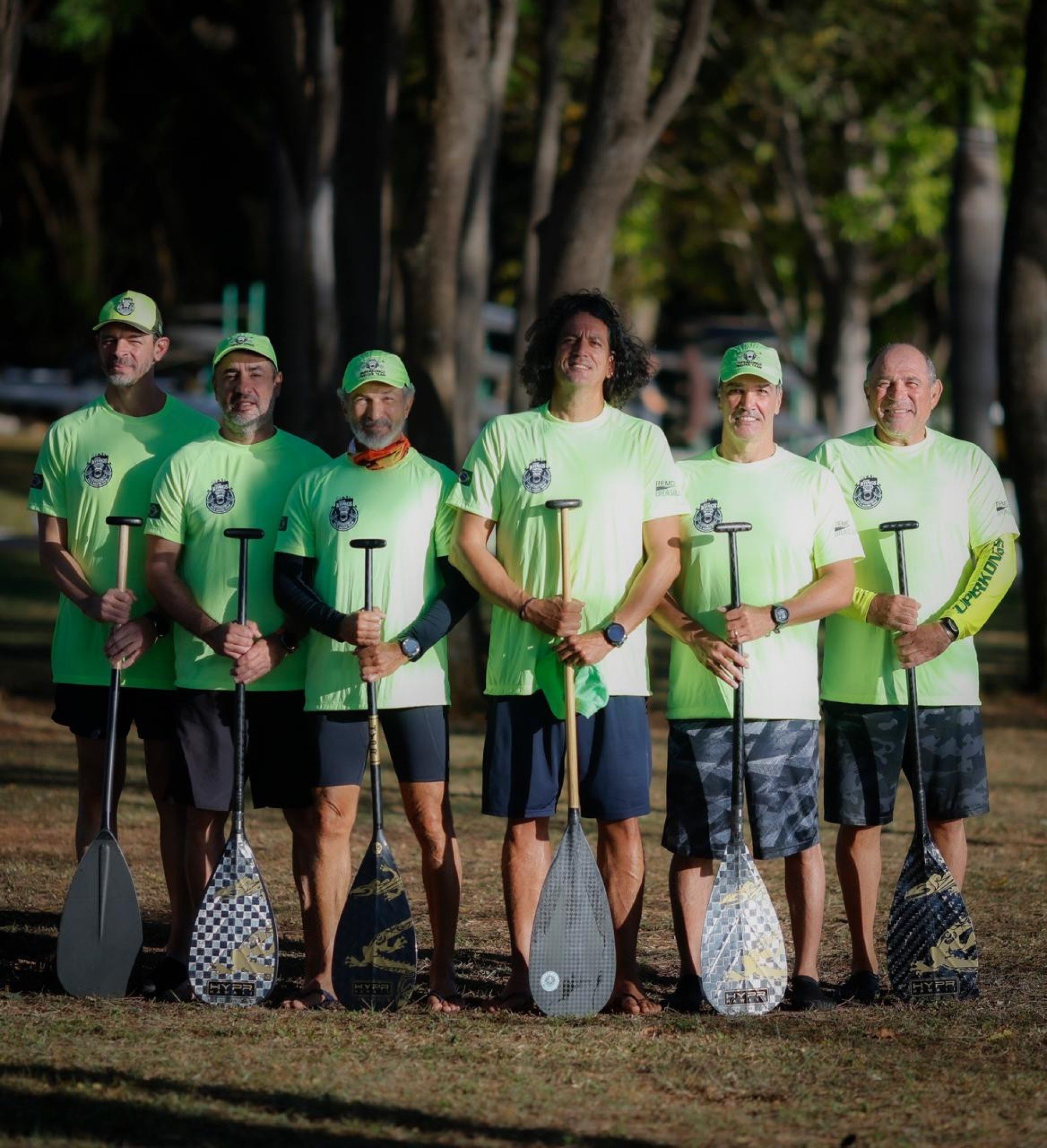 O time masculino master 50 SuperKongs, representantes do Remo Bras&iacute;lia