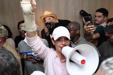 Michelle Bolsonaro pede mobilização de eleitores e reforça apoio a chapa de Celina no DF
 -  (crédito: Marcelo Ferreira CB/D.A Press)