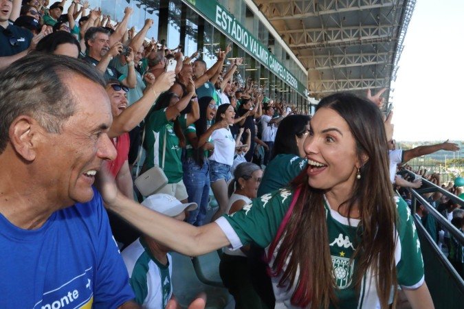  16/08/2026. Luís Tajes/Comunicação Paula Belmonte   -  Candidata ao governdo do GDF Deputada Paula Belmonte assiste o jogo do Gama x São José