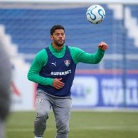 Com 40 anos, Hulk tem 16 gols marcados em 44 jogos de Libertadores  -  (crédito: Marcelo Gonçalves/Fluminense)