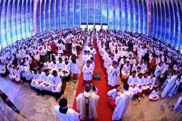 Encontro Arquidiocesano dos Servidores do Altar de Brasília, na Paróquia Santa Cruz e Santa Edwiges, na 905 Sul - (crédito: Ed Alves / CB / DA Press) Encontro Arquidiocesano dos Servidores do Altar de Brasília, na Paróquia Santa Cruz e Santa Edwiges, na 905 Sul - (crédito: Ed Alves / CB / DA Press)
