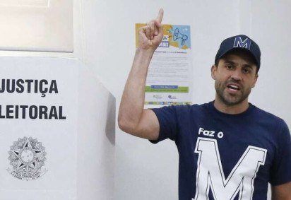 O candidato &agrave; Presid&ecirc;ncia Pablo Mar&ccedil;al nas urnas em 2024, quando concorreu a prefeito de S&atilde;o Paulo -  (crédito: Miguel Schincariol/AFP) -O candidato &agrave; Presid&ecirc;ncia Pablo Mar&ccedil;al nas urnas em 2024, quando concorreu a prefeito de S&atilde;o Paulo -  (crédito: Miguel Schincariol/AFP)