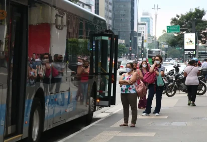 Trasnporte Público São Paulo -  (crédito: Rovena Rosa/Agência Brasil) -Trasnporte Público São Paulo -  (crédito: Rovena Rosa/Agência Brasil)