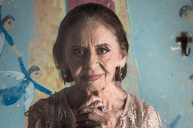 Laura Cardoso nos bastidores da novela <em>Araguaia</em>, em 2010 - (crédito: João Miguel Júnior/TV Globo) Laura Cardoso nos bastidores da novela <em>Araguaia</em>, em 2010 - (crédito: João Miguel Júnior/TV Globo)