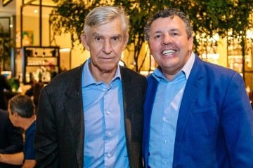 O proprietário do Castello di Gabiano, Giacomo Cattaneo Adorno, e o restaurateur Juscelino Pereira em encontro no Piselli Brasília - (crédito: JP Rodrigues) O proprietário do Castello di Gabiano, Giacomo Cattaneo Adorno, e o restaurateur Juscelino Pereira em encontro no Piselli Brasília - (crédito: JP Rodrigues)